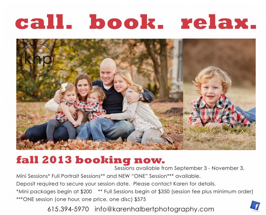 fall booking now 2013